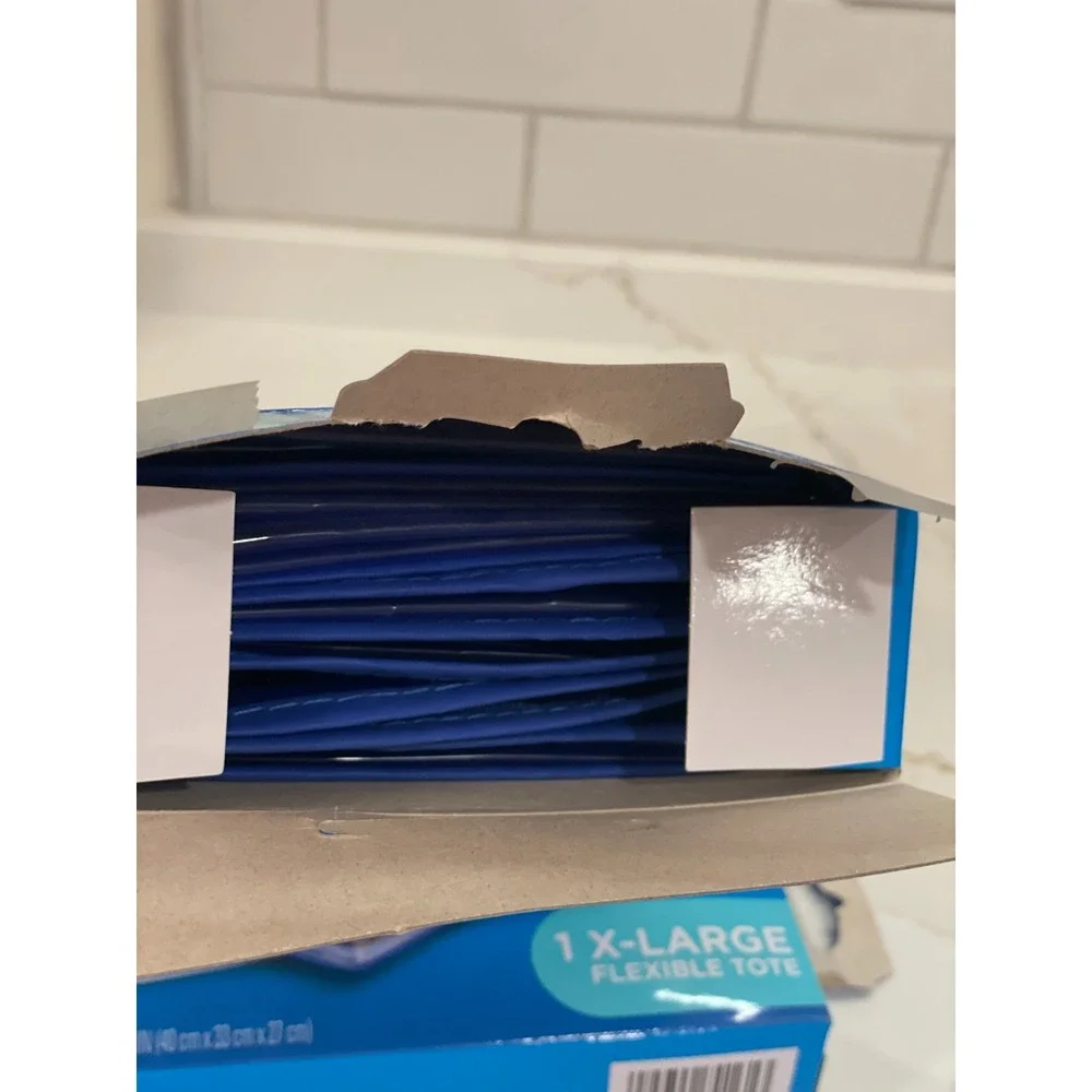 Ziploc Flexible Totes X-Large XL‎ Clear 10 Gallon Zipper Lot of 2 Open Box New
